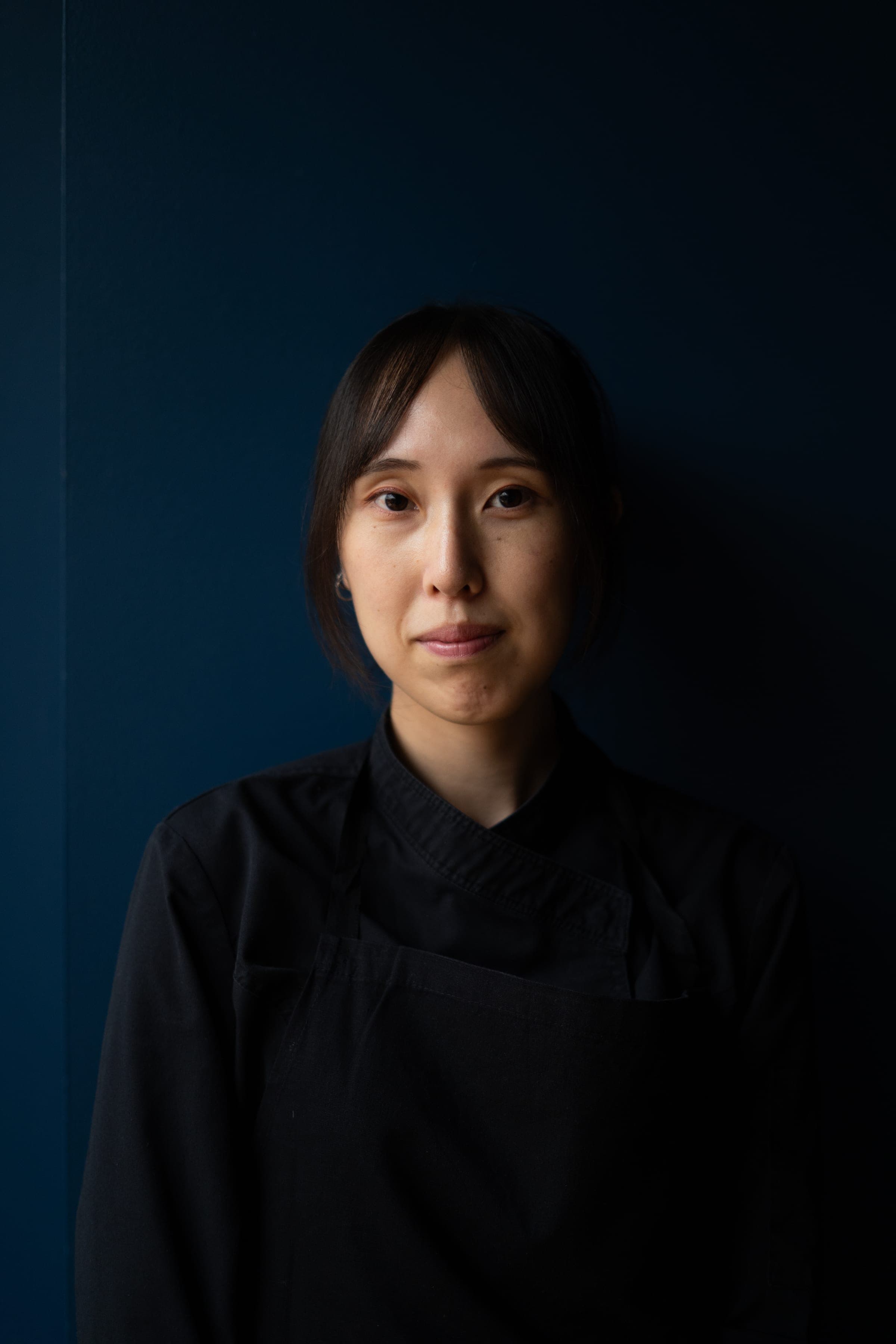 Portrait of Hazuki Okuno, pastry chef at restaurant ERH